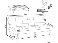 Canapé Convertible 3 Places En Tissu Bleu Turquoise RONNE 10 Canapé Convertible 3 Places En Tissu Bleu Turquoise RONNE -Canapé Soldes Boutique canape 14826009