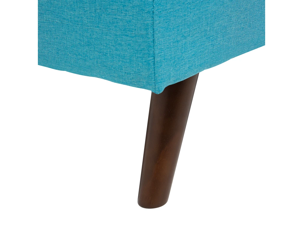 Canapé Convertible 3 Places En Tissu Bleu Turquoise RONNE 7 Canapé Convertible 3 Places En Tissu Bleu Turquoise RONNE – Image 7