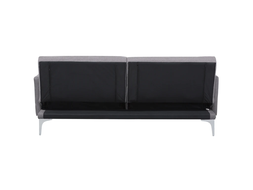 Canapé Convertible 3 Places En Tissu Gris LUCAN 7 Canapé Convertible 3 Places En Tissu Gris LUCAN – Image 7