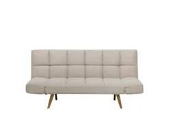 Canapé Convertible 3 Places En Tissu Beige INGARO -Canapé Soldes Boutique canape 14826383