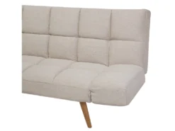 Canapé Convertible 3 Places En Tissu Beige INGARO -Canapé Soldes Boutique canape 14826395