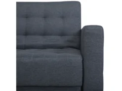 Canapé Convertible 3 Places En Tissu Gris Foncé ABERDEEN -Canapé Soldes Boutique canape 14826419