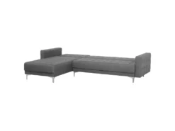 Canapé Angle Droite Convertible En Tissu Gris 4 Places ABERDEEN -Canapé Soldes Boutique canape 14826741