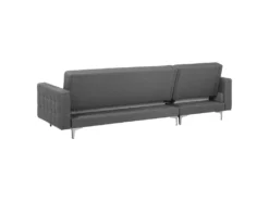Canapé Angle Droite Convertible En Tissu Gris 4 Places ABERDEEN -Canapé Soldes Boutique canape 14826743