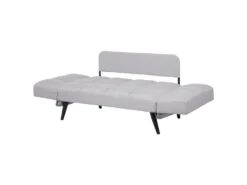 Canapé Convertible 2 Places En Tissu Gris Clair BREKKE -Canapé Soldes Boutique canape 14827985