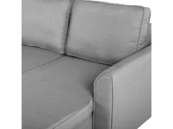 Canapé Angle Côté Gauche Convertible En Tissu Gris Clair 3 Places NESNA -Canapé Soldes Boutique canape 14828793