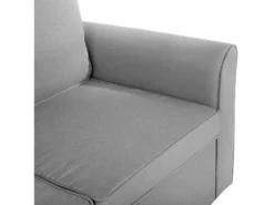 Canapé Angle Côté Gauche Convertible En Tissu Gris Clair 3 Places NESNA -Canapé Soldes Boutique canape 14828795