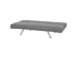 Canapé Convertible 3 Places En Tissu Gris Clair BRISTOL -Canapé Soldes Boutique canape 14828907