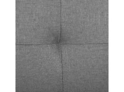 Canapé Convertible 3 Places En Tissu Gris Clair BRISTOL -Canapé Soldes Boutique canape 14828911