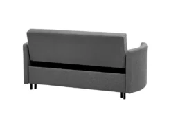 Canapé Convertible 2 Places En Tissu Gris HOVIN -Canapé Soldes Boutique canape 14829195