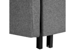 Canapé Convertible 2 Places En Tissu Gris HOVIN -Canapé Soldes Boutique canape 14829201