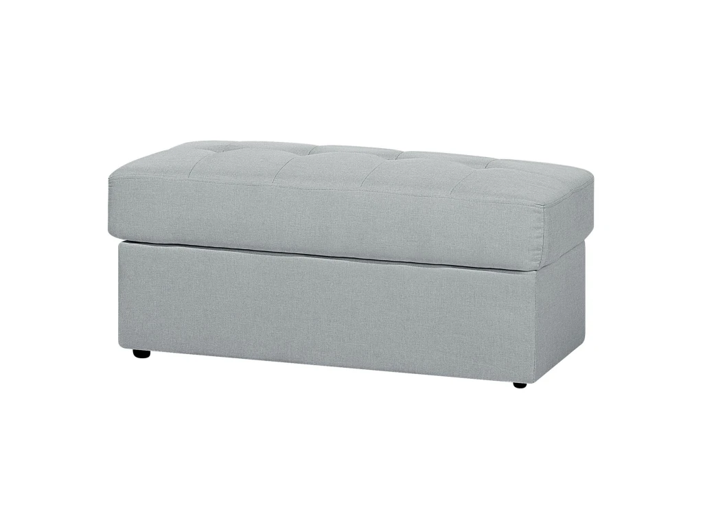 Canapé Convertible 3 Places En Tissu Gris Clair FALSTER 10 Canapé Convertible 3 Places En Tissu Gris Clair FALSTER – Image 10