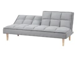 Canapé Convertible 3 Places En Tissu Gris Clair SILJAN 15 Canapé Convertible 3 Places En Tissu Gris Clair SILJAN -Canapé Soldes Boutique canape 14878011