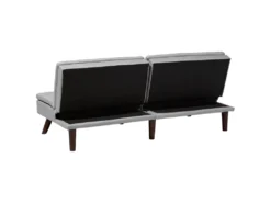 Canapé Convertible 3 Places En Tissu Gris Clair RONNE 15 Canapé Convertible 3 Places En Tissu Gris Clair RONNE -Canapé Soldes Boutique canape 14878191