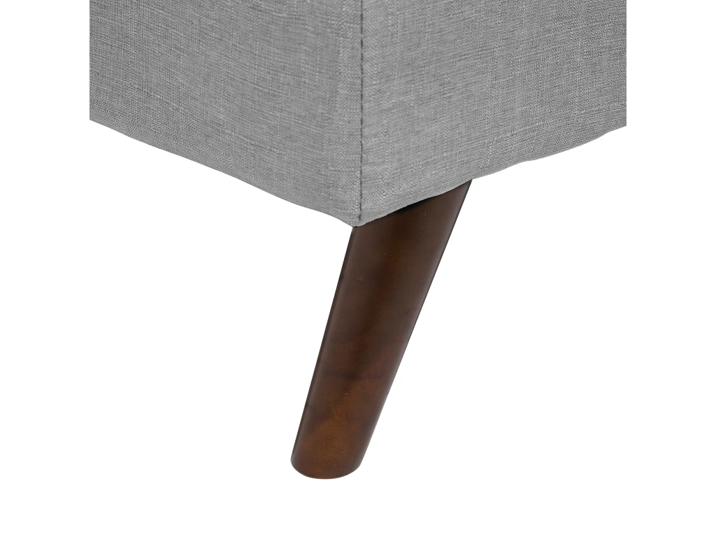 Canapé Convertible 3 Places En Tissu Gris Clair RONNE 9 Canapé Convertible 3 Places En Tissu Gris Clair RONNE – Image 9