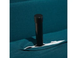 Banquette Convertible 1 Place En Tissu Bleu SETTEN -Canapé Soldes Boutique canape 14878349