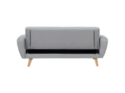 Canapé Convertible 3 Places En Tissu Gris FLORLI -Canapé Soldes Boutique canape 14926181