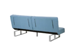 Canapé Convertible 3 Places En Tissu Bleu DUBLIN -Canapé Soldes Boutique canape 14926669