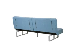 Canapé Convertible 3 Places En Tissu Bleu DUBLIN -Canapé Soldes Boutique canape 14926671