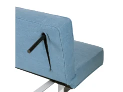 Canapé Convertible 3 Places En Tissu Bleu DUBLIN -Canapé Soldes Boutique canape 14926677