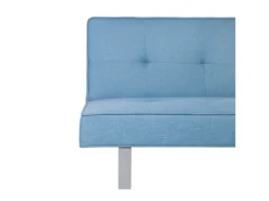 Canapé Convertible 3 Places En Tissu Bleu DUBLIN -Canapé Soldes Boutique canape 14926681
