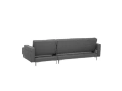 Canapé Angle Gauche Convertible En Tissu Gris 4 Places ABERDEEN -Canapé Soldes Boutique canape 14926715
