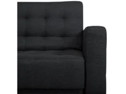 Canapé Convertible 3 Places En Tissu Gris Graphite ABERDEEN -Canapé Soldes Boutique canape 14927495