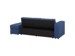 Canapé Convertible 3 Places En Tissu Bleu Marine FALSTER -Canapé Soldes Boutique canape 14927729