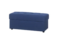 Canapé Convertible 3 Places En Tissu Bleu Marine FALSTER -Canapé Soldes Boutique canape 14927731