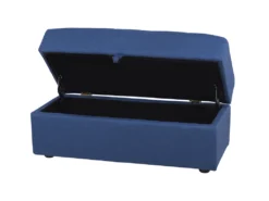 Canapé Convertible 3 Places En Tissu Bleu Marine FALSTER -Canapé Soldes Boutique canape 14927733