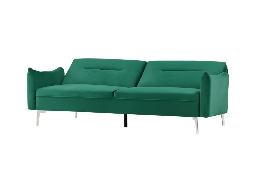 BETTY - Canapé Design Convertible 3 Places En Velours Vert 8 BETTY - Canapé Design Convertible 3 Places En Velours Vert – Image 8