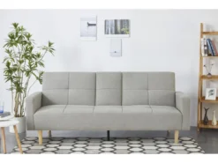 OSLO - Canapé Convertible 3 Places Gris