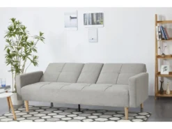 OSLO - Canapé Convertible 3 Places Gris -Canapé Soldes Boutique canape 14978473