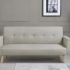 BERLIN - Canapé Scandinave Convertible 3 Places Beige
