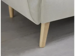 BERLIN - Canapé Scandinave Convertible 3 Places Beige -Canapé Soldes Boutique canape 14978681