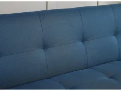 Wooden - Canapé Scandinave Convertible 3 Places Bleu Canard -Canapé Soldes Boutique canape 14978697