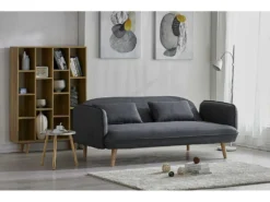 Sotchi Gris - Canapé Convertible Scandinave - 3 Places -Canapé Soldes Boutique canape 15000393