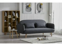 Sotchi Gris - Canapé Convertible Scandinave - 3 Places -Canapé Soldes Boutique canape 15000395