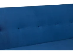 BERLIN - Canapé Scandinave Convertible 3 Places Velours Bleu Nuit 18 BERLIN - Canapé Scandinave Convertible 3 Places Velours Bleu Nuit -Canapé Soldes Boutique canape 15000447