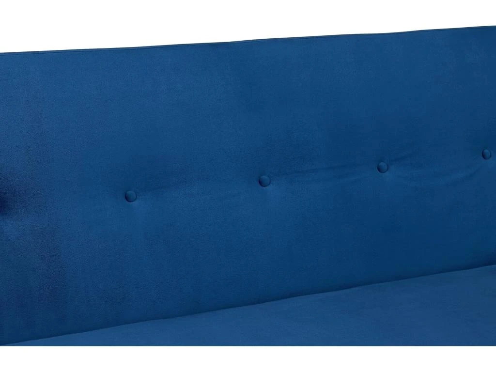 BERLIN - Canapé Scandinave Convertible 3 Places Velours Bleu Nuit 9 BERLIN - Canapé Scandinave Convertible 3 Places Velours Bleu Nuit – Image 9