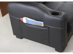 Canapé Convertible Clic Clac En Simili MIRELLA - Noir -Canapé Soldes Boutique canape 15010 1