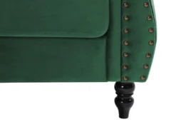 Canapé D'angle Réversible En Velours Vert Sapin TRUMBO -Canapé Soldes Boutique canape 15073053