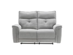 Canapé 2 Places Relax électrique En Tissu Gris BENJAMIN -Canapé Soldes Boutique canape 15290047