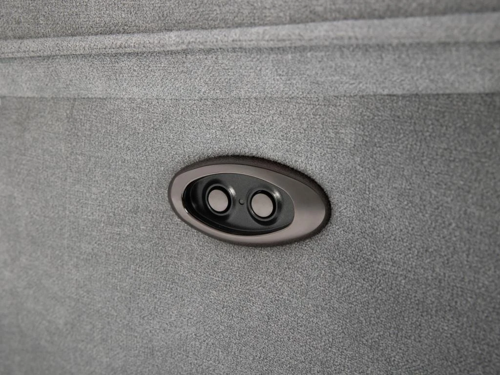 Canapé 3 Places Relax électrique En Tissu Gris BENJAMIN 8 Canapé 3 Places Relax électrique En Tissu Gris BENJAMIN – Image 8