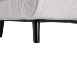 Canapé 2 Places Convertible En Tissu Bouclette Ivoire URIBIA -Canapé Soldes Boutique canape 15920491