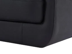 Canapé Panoramique 7 Places En Cuir ELEVANTO - Noir - Angle Droit -Canapé Soldes Boutique canape 15979279