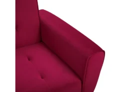 Canapé Convertible 3 Places En Velours Rouge Bordeaux SELNES 18 Canapé Convertible 3 Places En Velours Rouge Bordeaux SELNES -Canapé Soldes Boutique canape 16167349