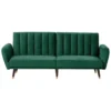 Canapé Convertible 3 Places En Velours Vert Foncé VIMMERBY