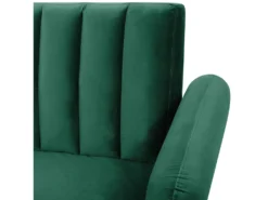 Canapé Convertible 3 Places En Velours Vert Foncé VIMMERBY -Canapé Soldes Boutique canape 16170345