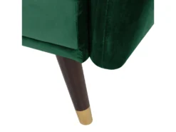 Canapé Convertible 3 Places En Velours Vert Foncé VIMMERBY -Canapé Soldes Boutique canape 16170347